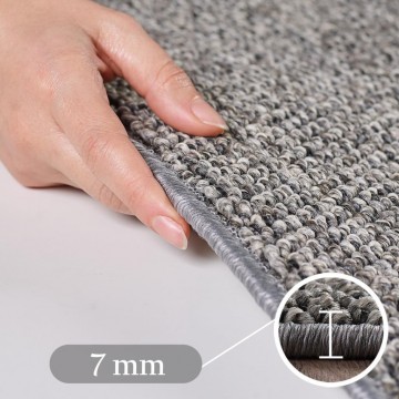 Gri Halı Bukleli yumuşak İç Dış Mekan Salon Balkon Teras Halısı