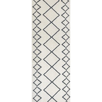 Dijital Baskı Kaymaz Taban Yıkanabilir Kesme Yolluk Oda Salon Mutfak İskandinav Krem Halı