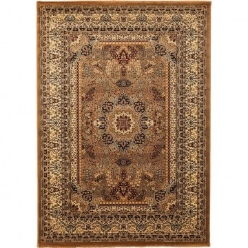 Klasik desenli Salon Halısı Dokuma Halı Iran tarzı süslemeli Bej Siyah Krem