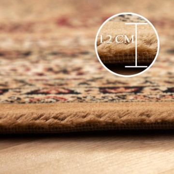 Klasik desenli Salon Halısı Dokuma Halı Iran tarzı süslemeli Bej Siyah Krem