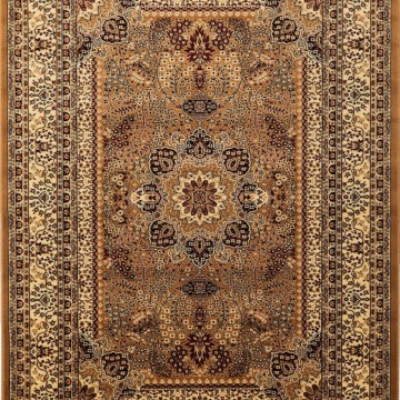 Klasik desenli Salon Halısı Dokuma Halı Iran tarzı süslemeli Bej Siyah Krem