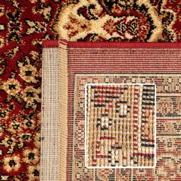 Klasik desenli Salon Halısı Dokuma Halı Iran tarzı süslemeli Bordo Siyah Krem