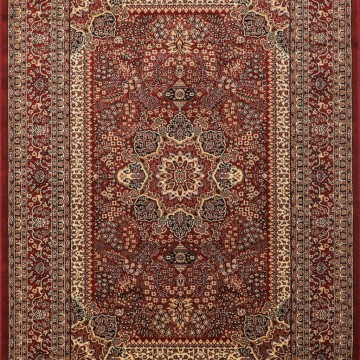 Klasik desenli Salon Halısı Dokuma Halı Iran tarzı süslemeli Bordo Siyah Krem