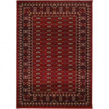 Klasik desenli Salon Halısı Dokuma Halı Madalyon süslemeli Bordo Siyah Bej