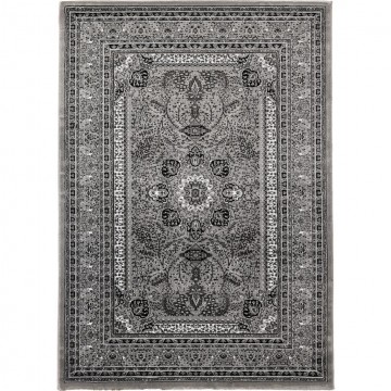 Klasik desenli Salon Halısı Dokuma Halı Iran tarzı süslemeli Siyah Gri Beyaz